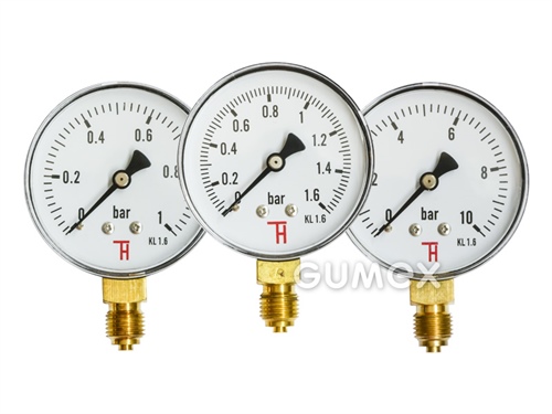 MANOMETER A VÁKUOMETER ŠTANDARDNÝ- SPODNÝ VÝVOD